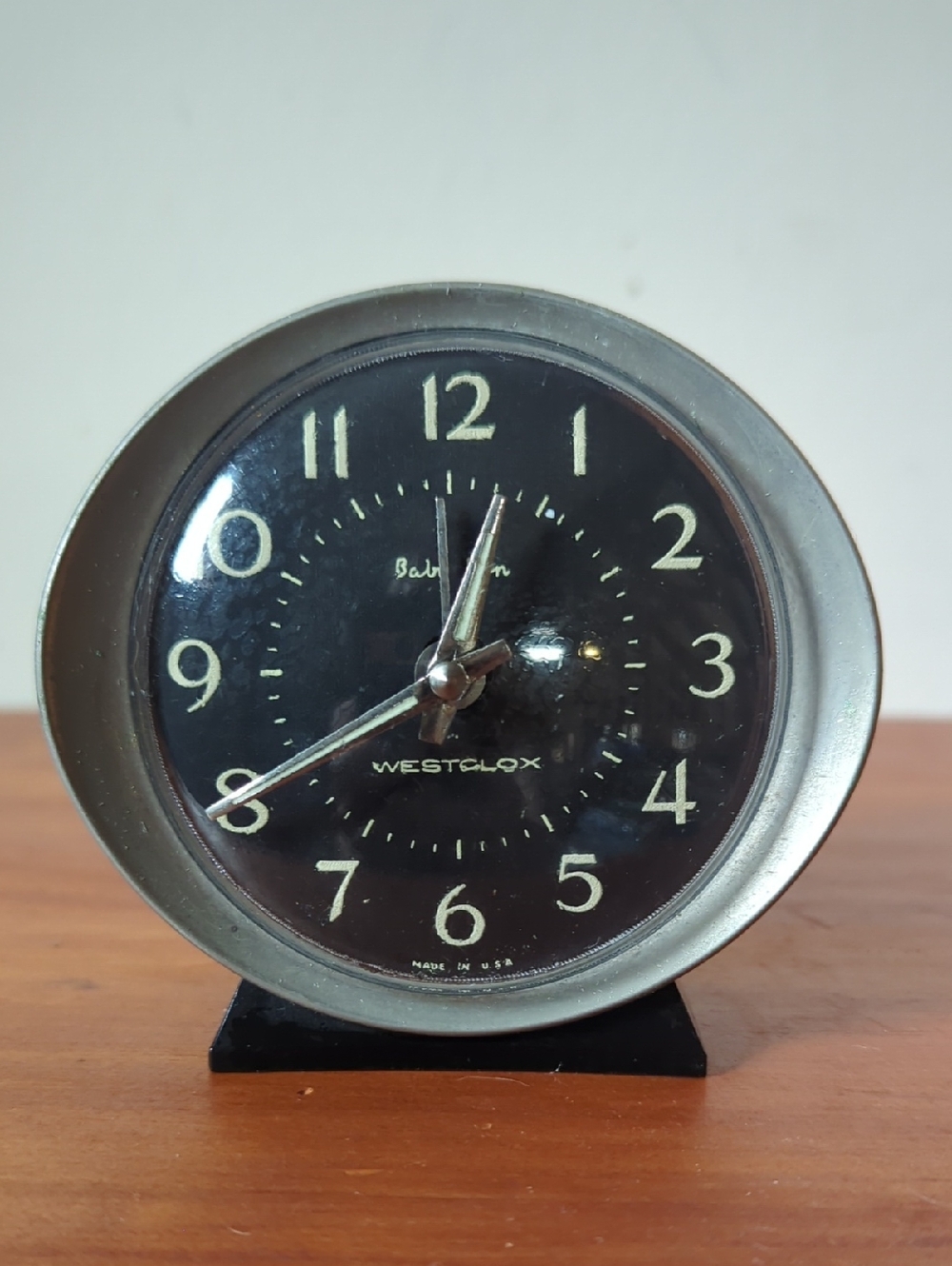 Vintage Baby Ben Westclox Wind-up Alarm Clock Working